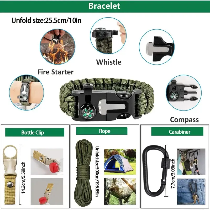 Ultimate 27-Piece Emergency Survival Kit – Be Ready for Anything!