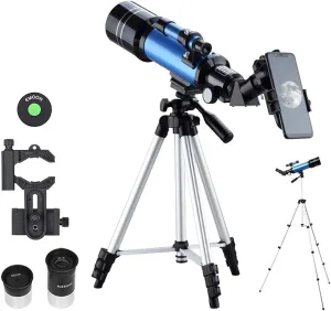 Ultra Hd, Telescope,70Mm Aperture Mount Astronomical Refracting Telescope for Beginners - Travel Telescope with Carry Bag,for Indoor/Outdoor