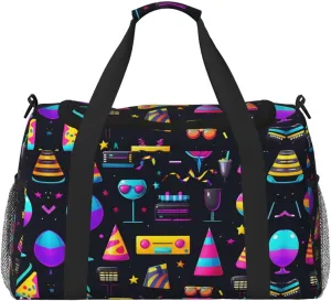 unicorn food print Weekender Overnight Carry On Bag Gym Luggage Bag Duffel Bag for Travel Women