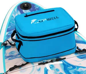 UPWELL Paddle Board Accessories - Waterproof SUP Cooler Deck Bag, PVC Dry Bag, 30 Cans Surf Kayak Cooler