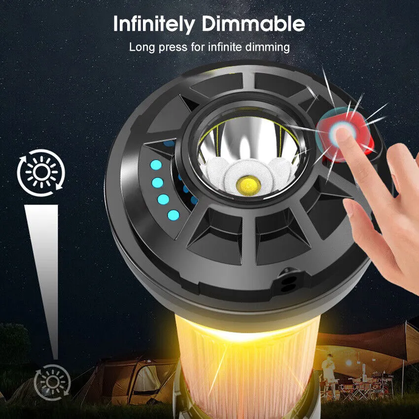 USB Rechargeable Lanterns Portable Hanging Lamp Camping Lights Mini Tent Light