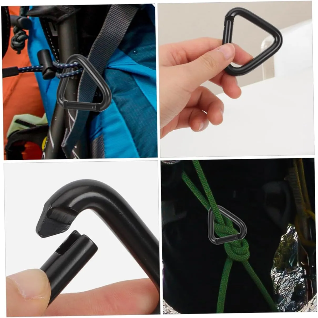 VANZACK Carabiner Heavy Duty Hook Hooks Hanging Buckles Climbing Buckle Mountain Climbing Clips Triangle Buckle