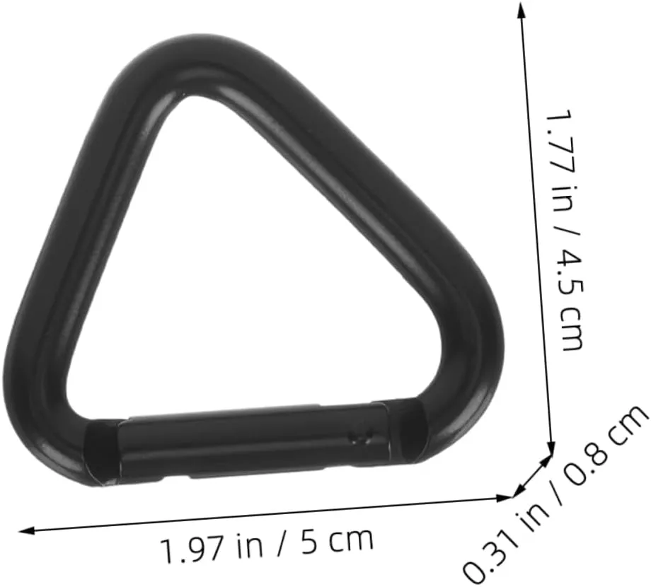VANZACK Carabiner Heavy Duty Hook Hooks Hanging Buckles Climbing Buckle Mountain Climbing Clips Triangle Buckle