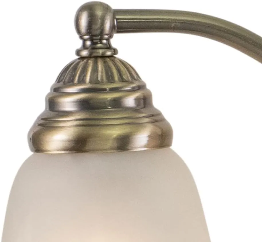 VAXCEL Standford 4 Light Bathroom Vanity Fixture, Brushed Nickel Finish, Traditional Over Mirror Lighting, Easy Installation