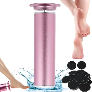 Versaselect Electric Foot Callus Remover, Dermawave Electric Foot Callus Remover, Adjustable Speed 360 Rotation Callus Remover with 60pcs Sanding Disc Electric Callus Remover for Feet (Pink)