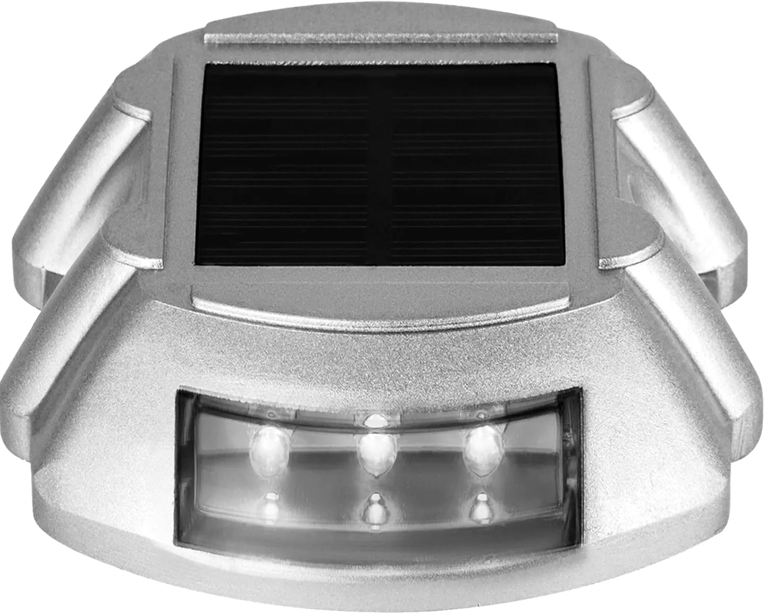 VEVOR 24-Pack Solar Driveway Lights - White, Waterproof, Wireless, 6 LEDs for Path, Garden, Walkway, Sidewalk, Steps