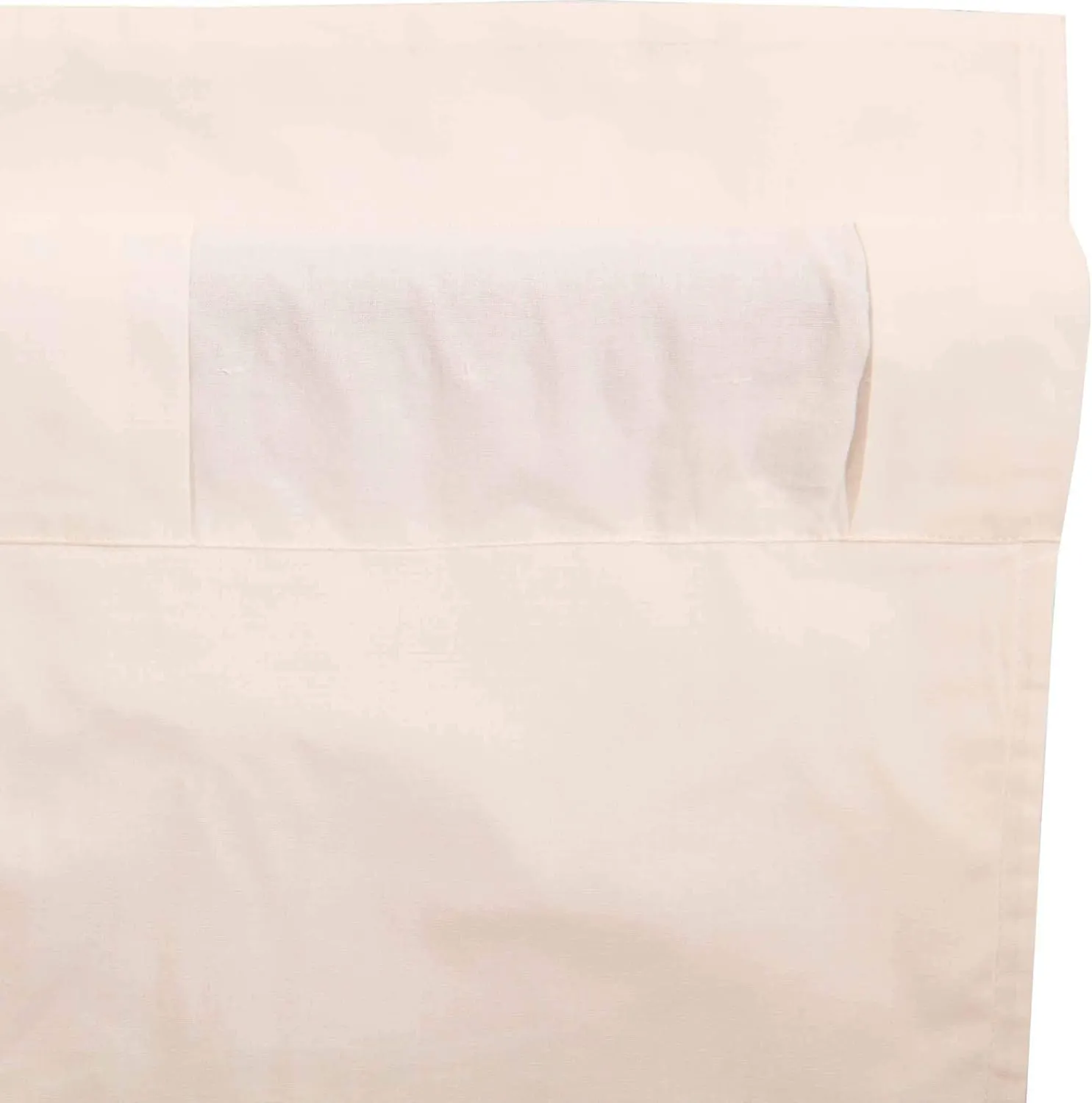 VHC Brands Simple Life Flax Natural Cotton Farmhouse French Door Panel Curtain for Patio Side Door 72x40
