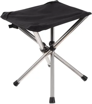 VICASKY 1Pc Portable Folding Fishing Stool Compact Stainless Steel Chair for Camping Outdoor Activities and Fishing Trips Durable Lightweight Design for