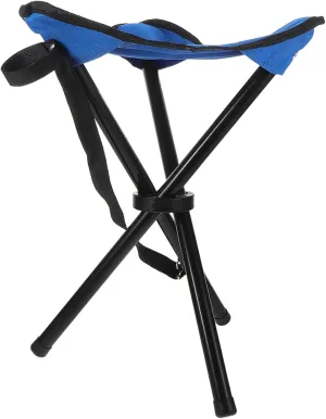 VICASKY Travel Folding Camping Stool Lightweight Collapsible Fishing Chair Outdoor Portable Heavy Duty Stool for Hiking Picnics Beach and Camping UV Water Resistant Quick Folding Design