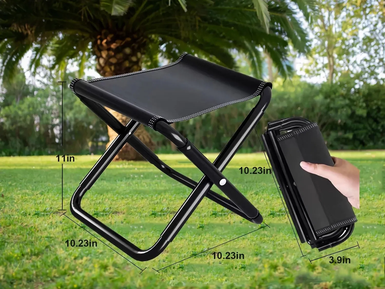 VINAUO lightweight folding camping stool for outdoor activities