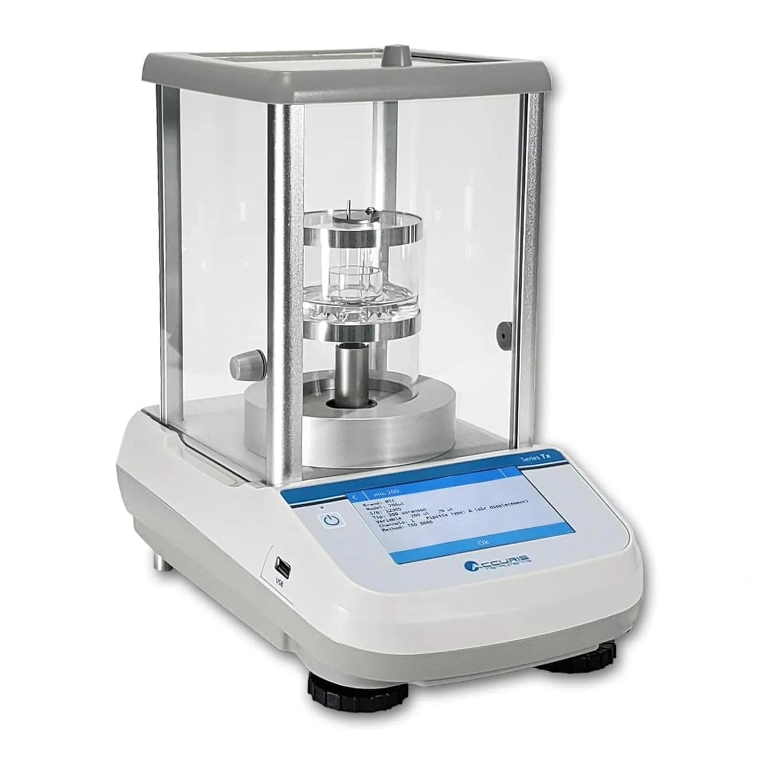 W3002A-120 Series Tx Semi-Micro Balance, Internal Calibration, Touch Screen, 62g x 0.01mg / 120g x 0.1mg