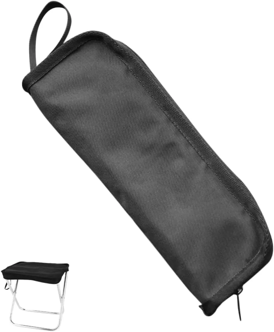 Wakauto Portable Lightweight Folding Stool Ergonomic Design Camping Bench for Outdoor Activities Quick Setup Fishing Seat for Travel Hiking and Home Use