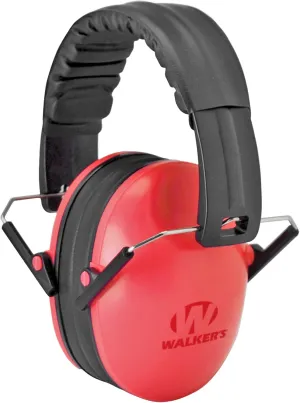 Walker's Youth Children’s Low Profile Padded Headband Adjustable Folding Noise-Reducing Hearing Protection Earmuffs