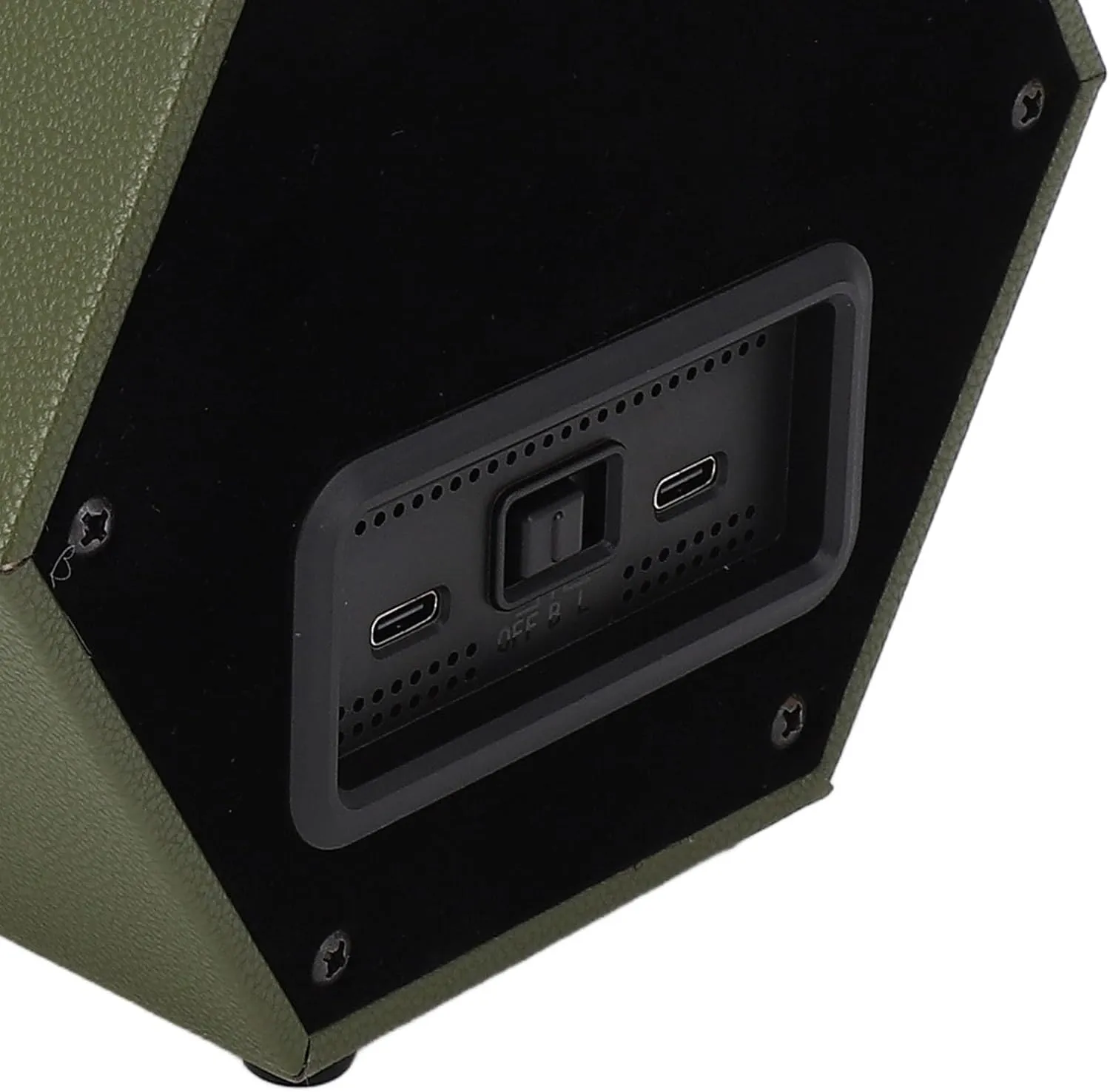 Watch Winding Box, Compact Hex Shaped Watch Winder Kit for Home Shop (Army Green W147D)