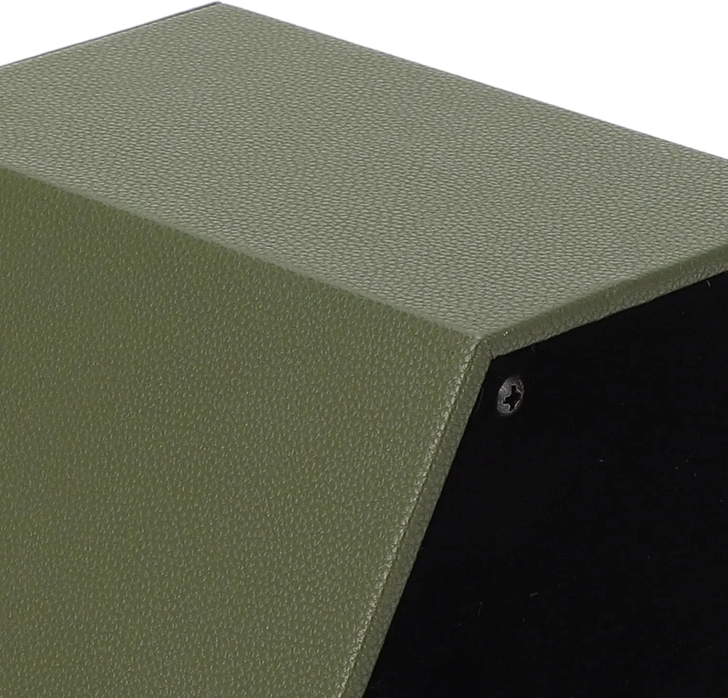 Watch Winding Box, Compact Hex Shaped Watch Winder Kit for Home Shop (Army Green W147D)