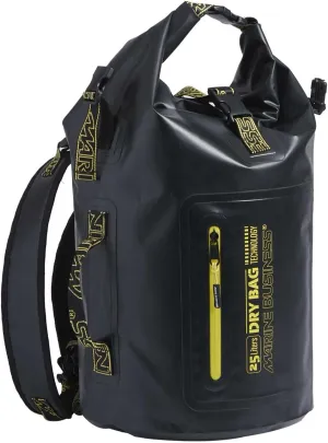 Waterproof 25L Roll Top Packsack IPX6 Dry Bag Blue, black, Black