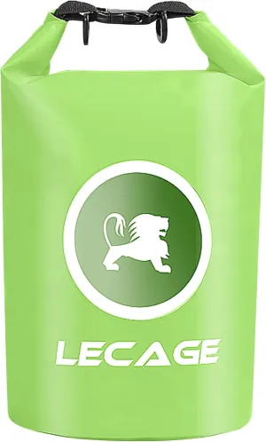 Waterproof Bag Lightweight Roll Top Waterproof Backpack Dry-Wet Separation See-Through Dry Bag for Swimming Travel (Green)