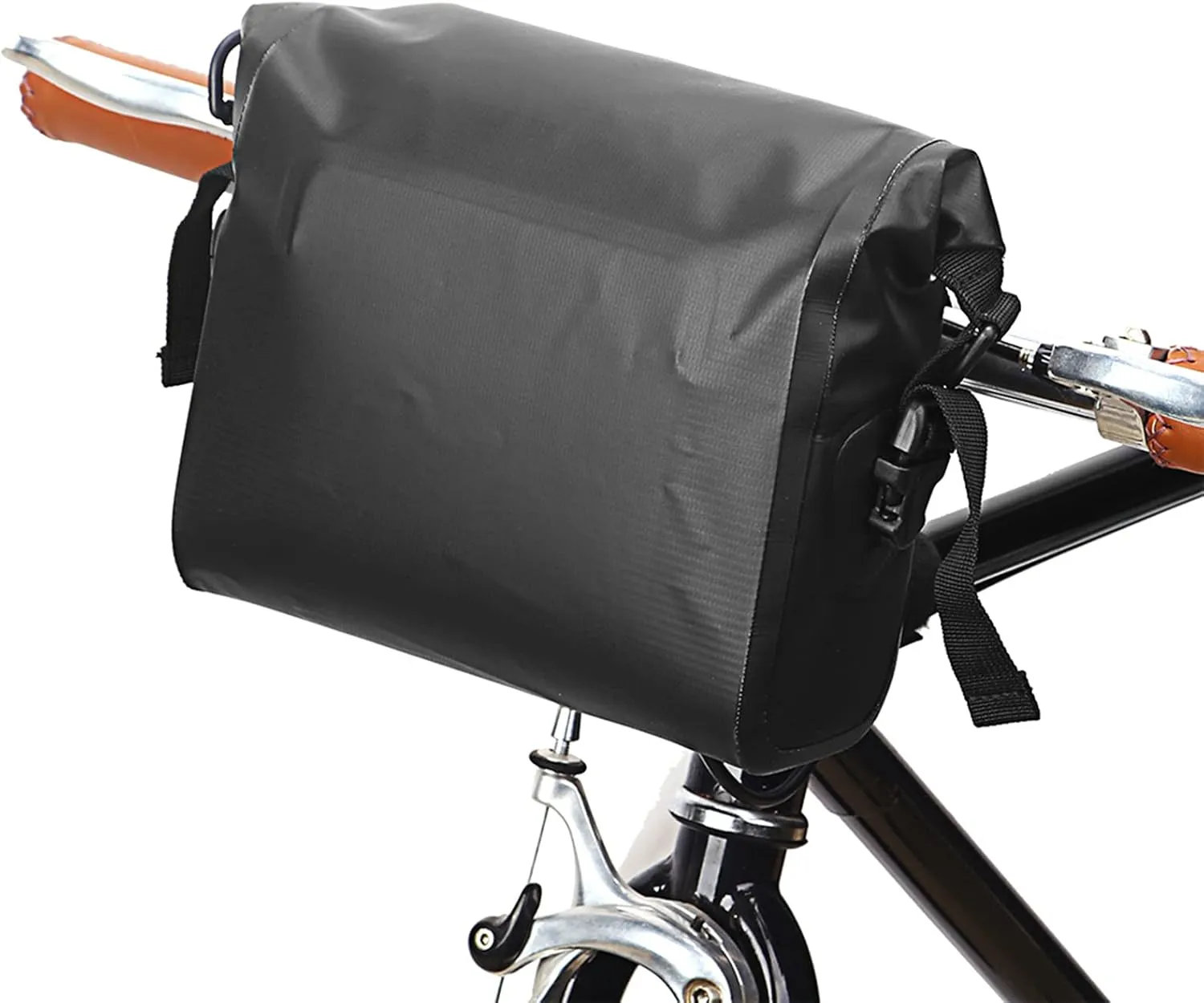 Waterproof Bicycle Handlebar Bag Roll-top Cycle Handlebar Bag Pannier for Mountain Bikes Electric Bike Scooter