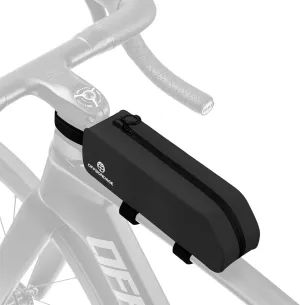 Waterproof Bike Top Tube Bag - TPU Bolt-On & Strap Mount Frame Pack, Lightweight Aerodynamic Cycling Storage for Mountain/Road/Gravel