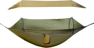 Waterproof Camping Hammock Portable Hanging Hammock with Net for for Outdoor Backpacking