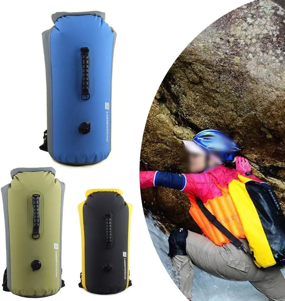 Waterproof Dry Bag 25L/35L/60L PVC Duffel for Kayaking Canoeing Rafting Camping Boating Fishing Outdoor Adventures Water Snow Dust Protection(35L Black)