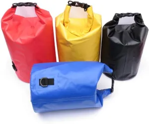 Waterproof Dry Bag - 500D PVC. Roll & Buckle. Keeps belongings Dry in Water Activities. Offers Buoyancy. 10L/15L/20L. for Travel & Outdoors. with Phone case. (RED 20L)