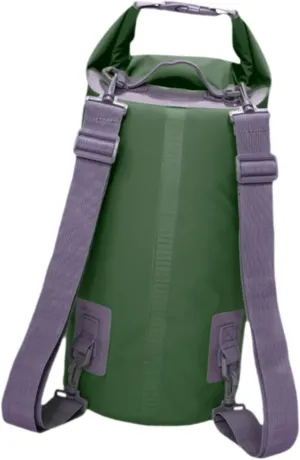 Waterproof Dry Bag Backpack with Shoulder Strap 20L Roll Top Airtight Waterproof Storage Bag for Backpacking Beach Rafting, Green