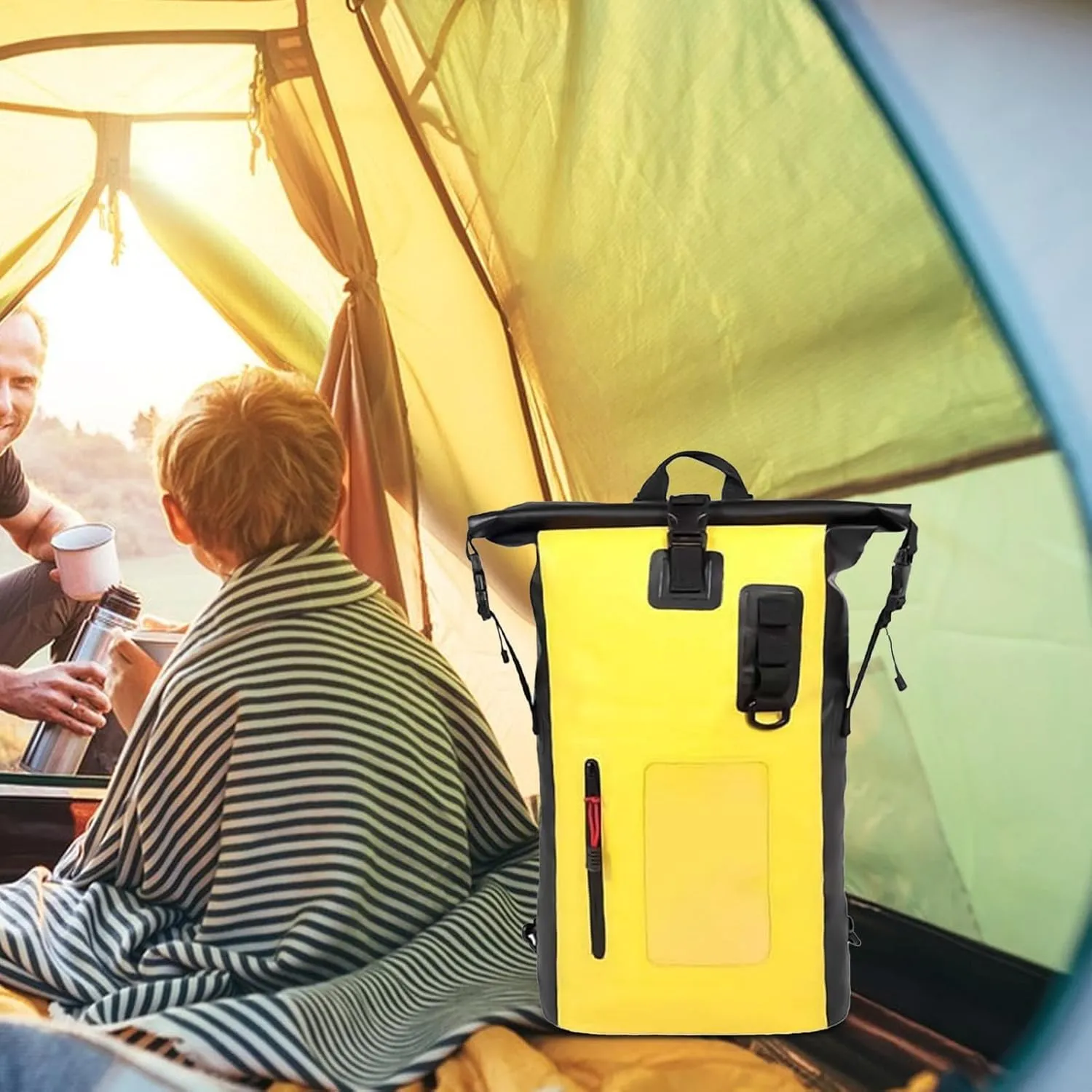 Waterproof Dry Bag - Dry Storage Bag, 66cm Storage Backpack - 30L PVC Coated Gear Pack with Shoulder Straps for Kayaking, Camping, Beach, and Boating, Perfect for Outdoor Travel and Water Adventures