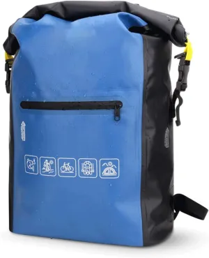 Waterproof Dry Bag for Women Men, Roll Top Lightweight Dry Storage Bag Backpack with Exterior Zippered Pocket, for Travel