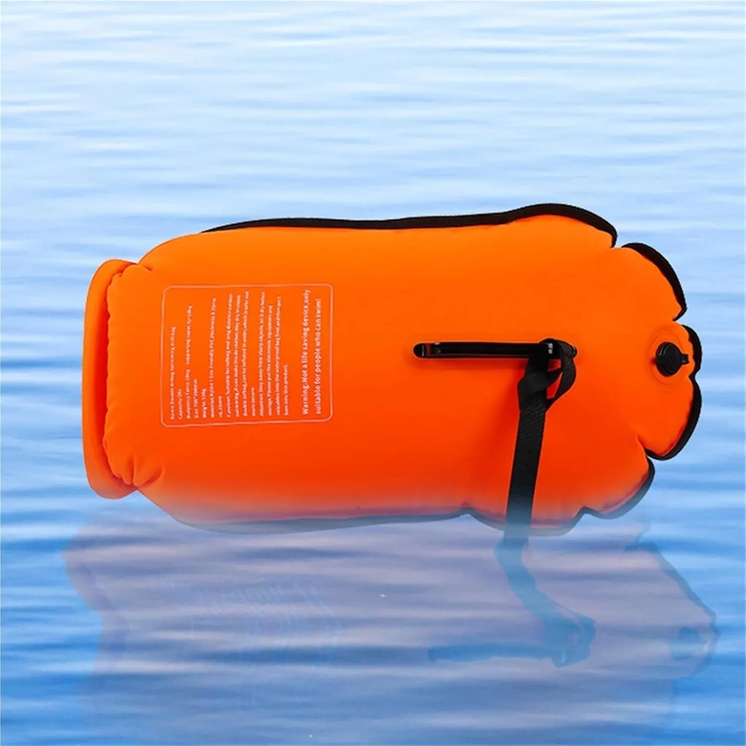 Waterproof Dry Bag Inflatable Open Swimming Buoy Tow Float Dry Bag with Waist Belt for Boating Rafting Swimming Bucket Water Sport Safety Bag for Swimming,Boating(Green-15L)
