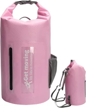 Waterproof Dry Bag - Kayak Dry Bag Swim Bag | Marine Dry Bags Shoulder Bag, Waterproof Bag Carbon Fiber Swim Backpack for Swimming, Camping, Hiking, Light Pink, Refer to description, Unisex