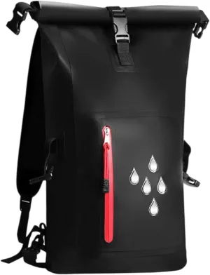 Waterproof Dry Bag Kayak Float Bag 25L Wear Resistant Waterproof Backpack Dry Sack for Outdoor Camping Boating Surfing Ski, Black
