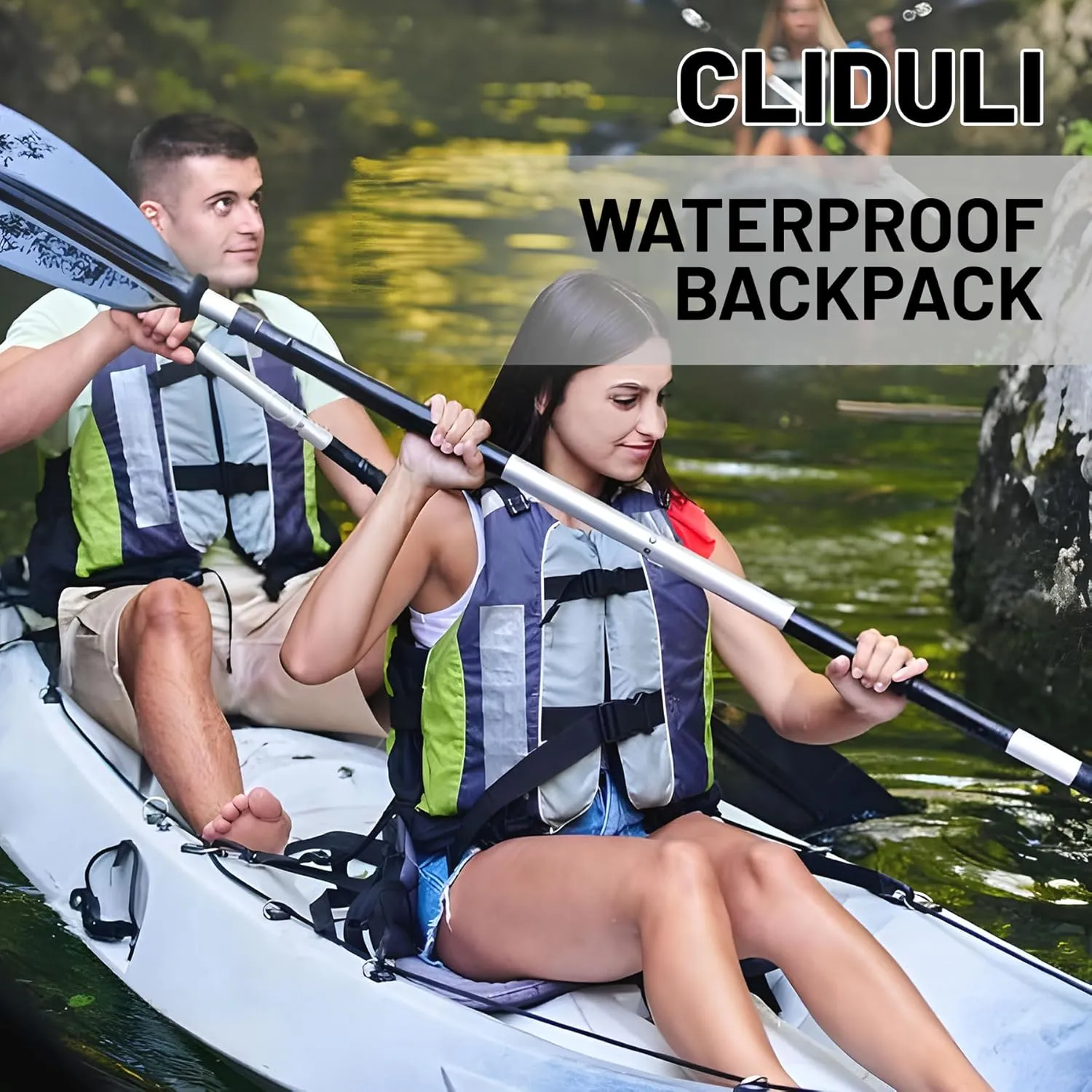 Waterproof Dry Bag,Roll Top Orange Large Waterproof Backpack 2L/5L/10L/20L/30L/40L Floating Lightweight Bags for Kayaking, Boating, Fishing, Swimming Camping with Waterproof Phone Case