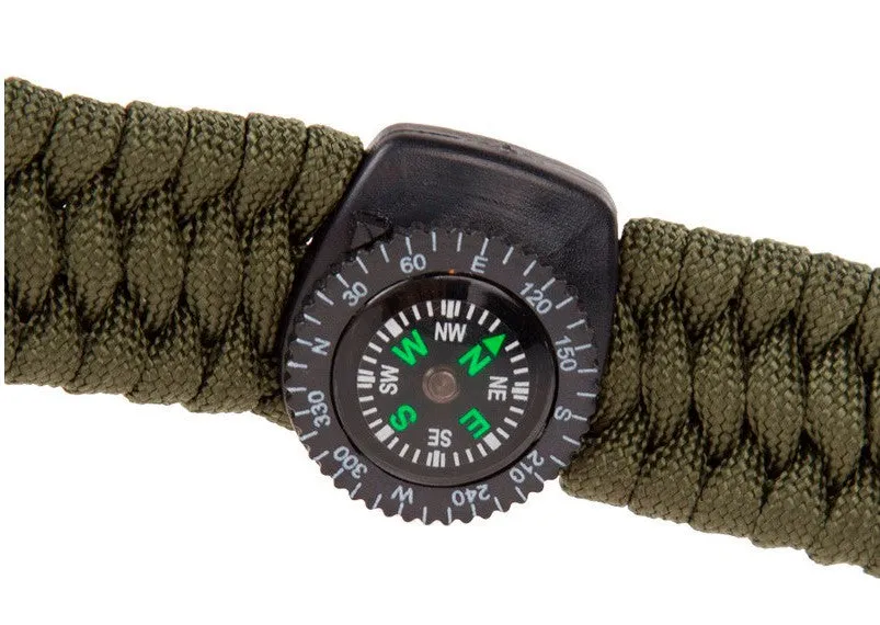 Whistle Compass Flint Fire Starter Kit