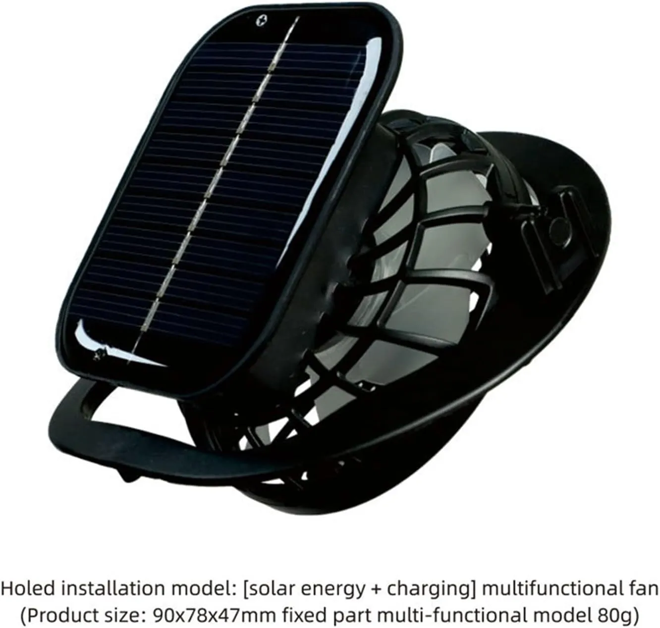 Wide Brim Solar Powered Fan Hat, UPF 50  Solar Power Fan Bucket Hats for Camping Outdoor Hiking Fishing Beach