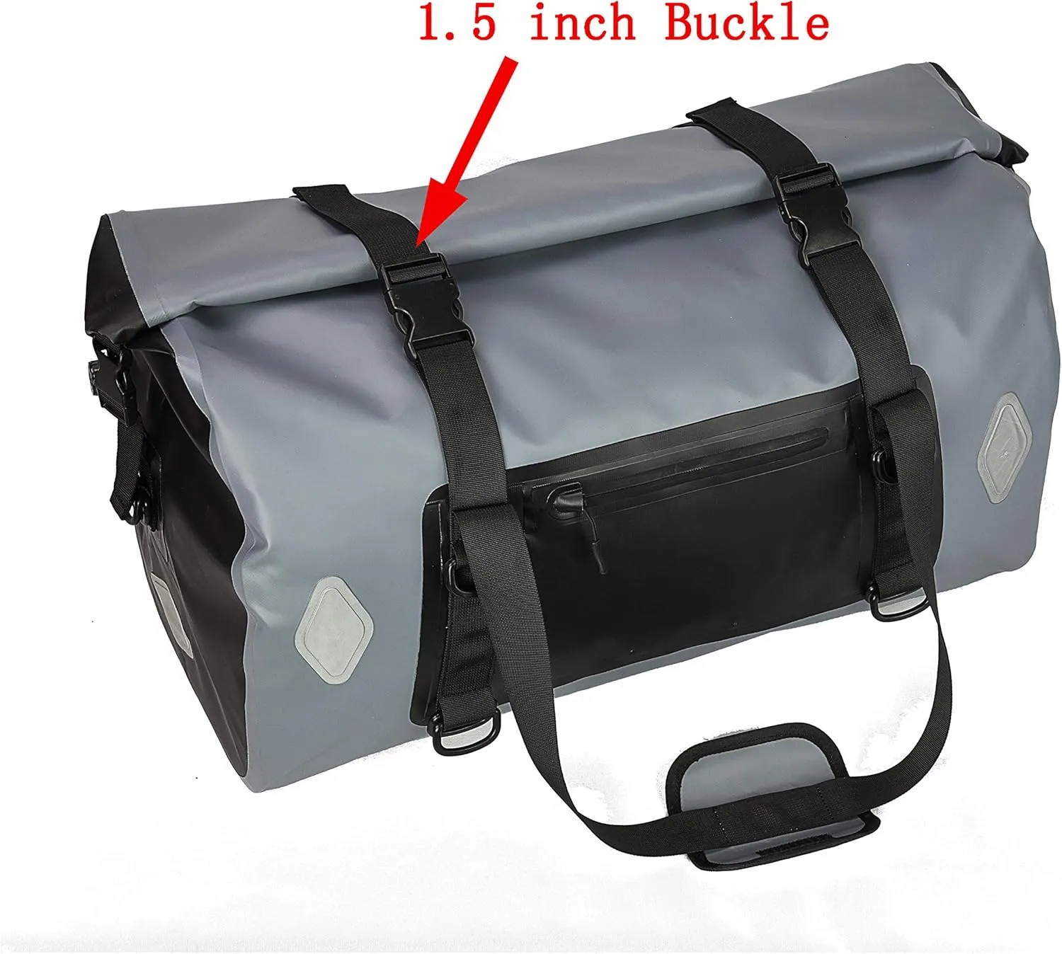 WILD HEART Waterproof Bag 55L 66L 77L Motorcycle Dry Duffel Bag for Travel,Motorcycling, Cycling,Hiking,Camping (66L, Grey)