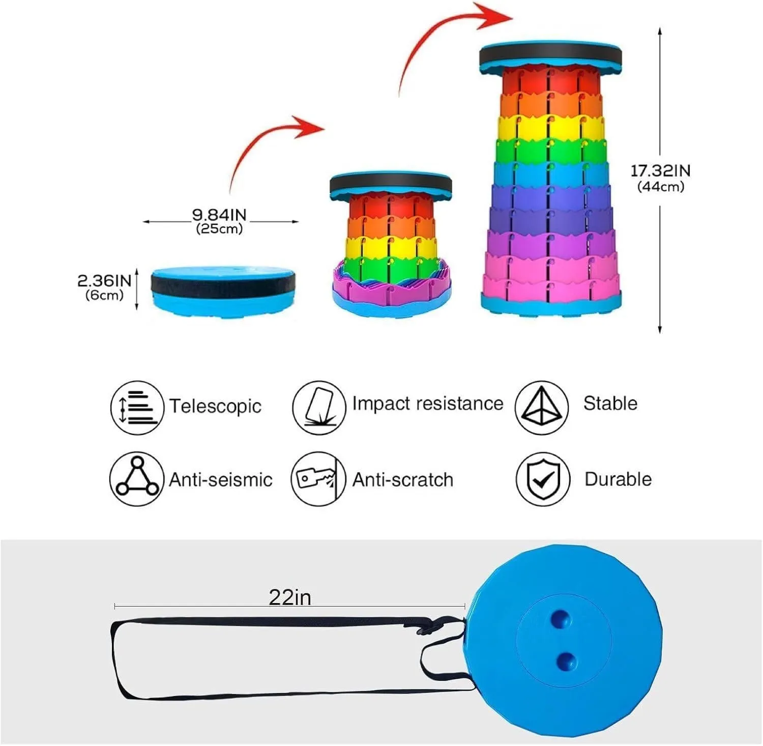 WOLEEBEE COLLAPSIBLE STOOL