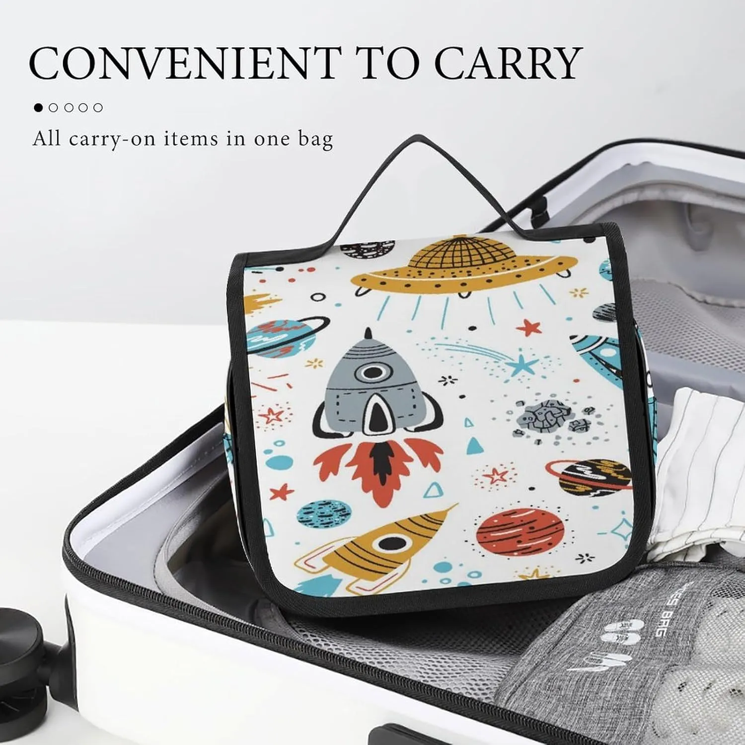 Women Hanging Toiletry Wash bag, Travel Cosmetic Storage Case Organizer
