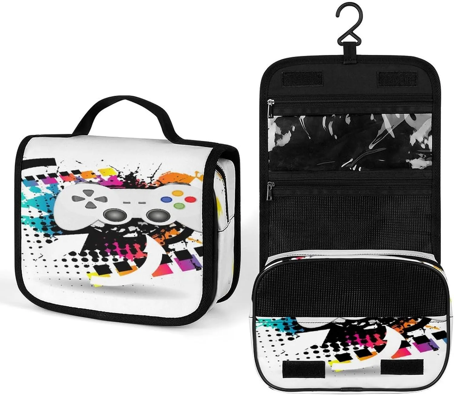 Women Hanging Toiletry Wash bag, Travel Cosmetic Storage Case Organizer