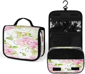 Women Hanging Toiletry Wash bag, Travel Cosmetic Storage Case Organizer