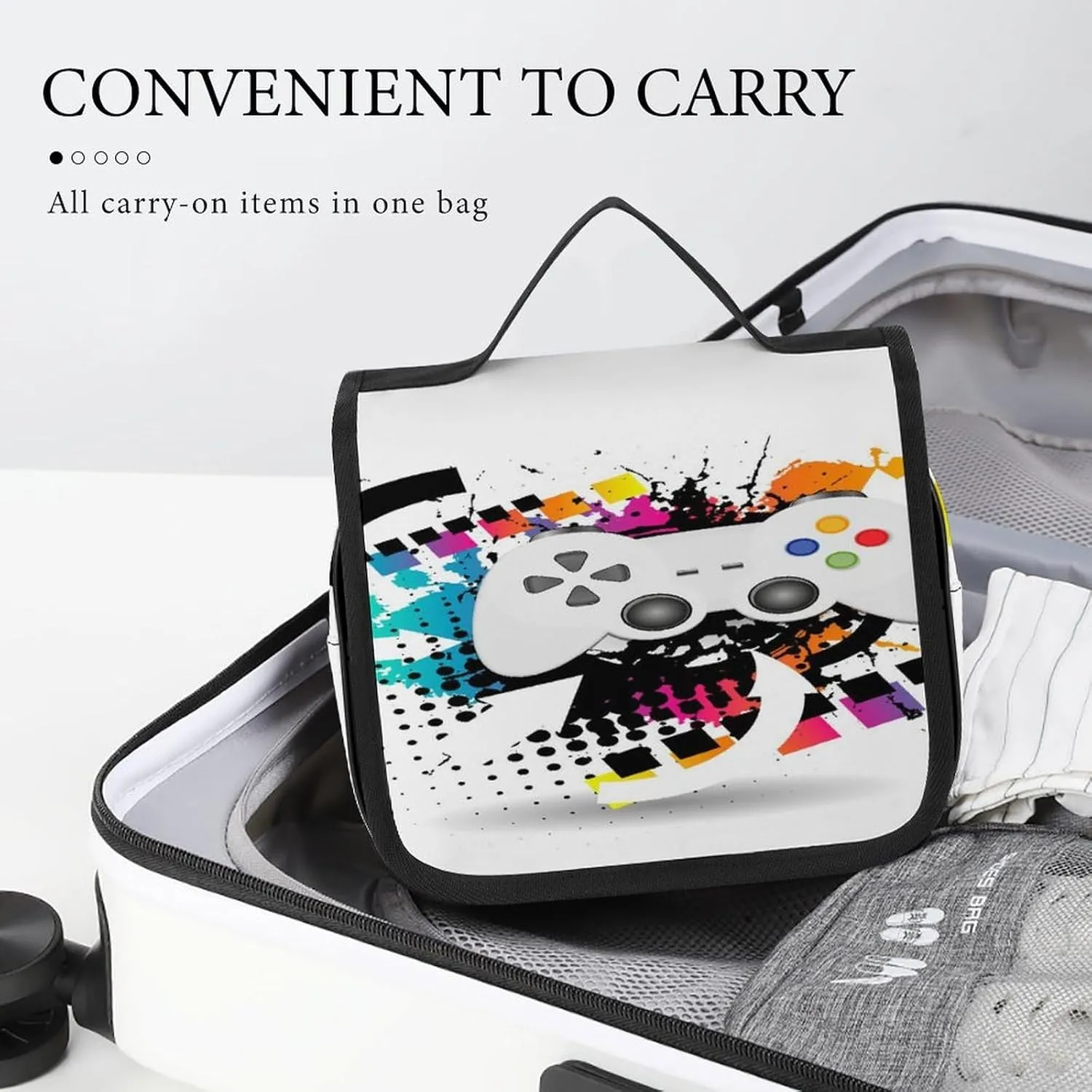 Women Hanging Toiletry Wash bag, Travel Cosmetic Storage Case Organizer