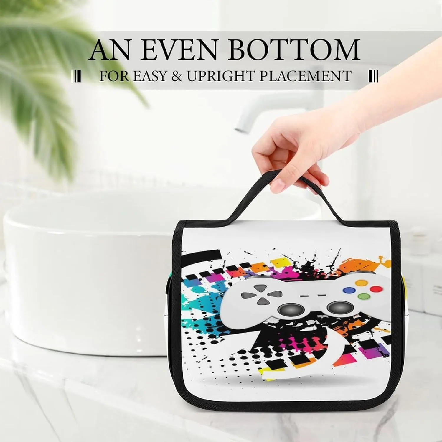 Women Hanging Toiletry Wash bag, Travel Cosmetic Storage Case Organizer