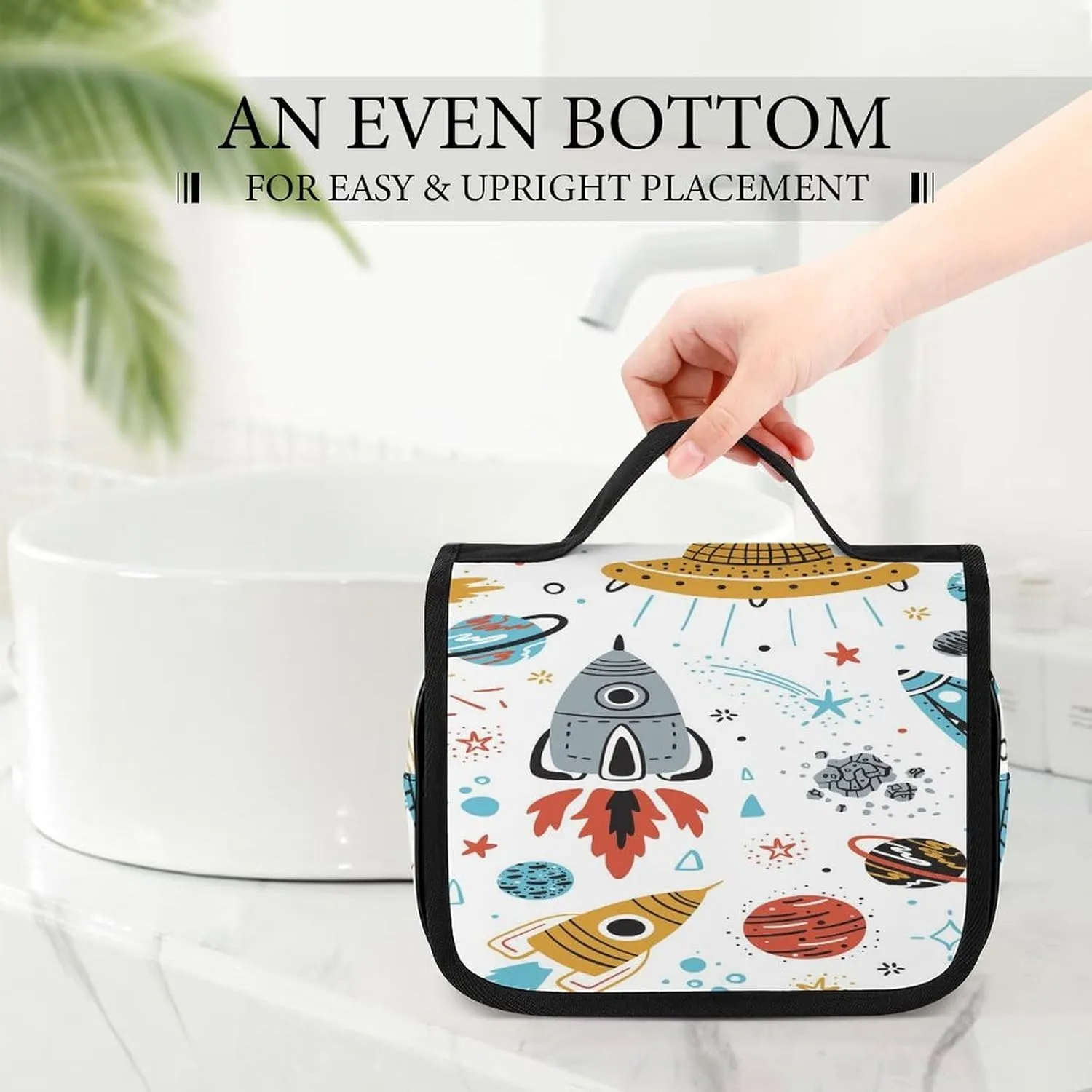 Women Hanging Toiletry Wash bag, Travel Cosmetic Storage Case Organizer