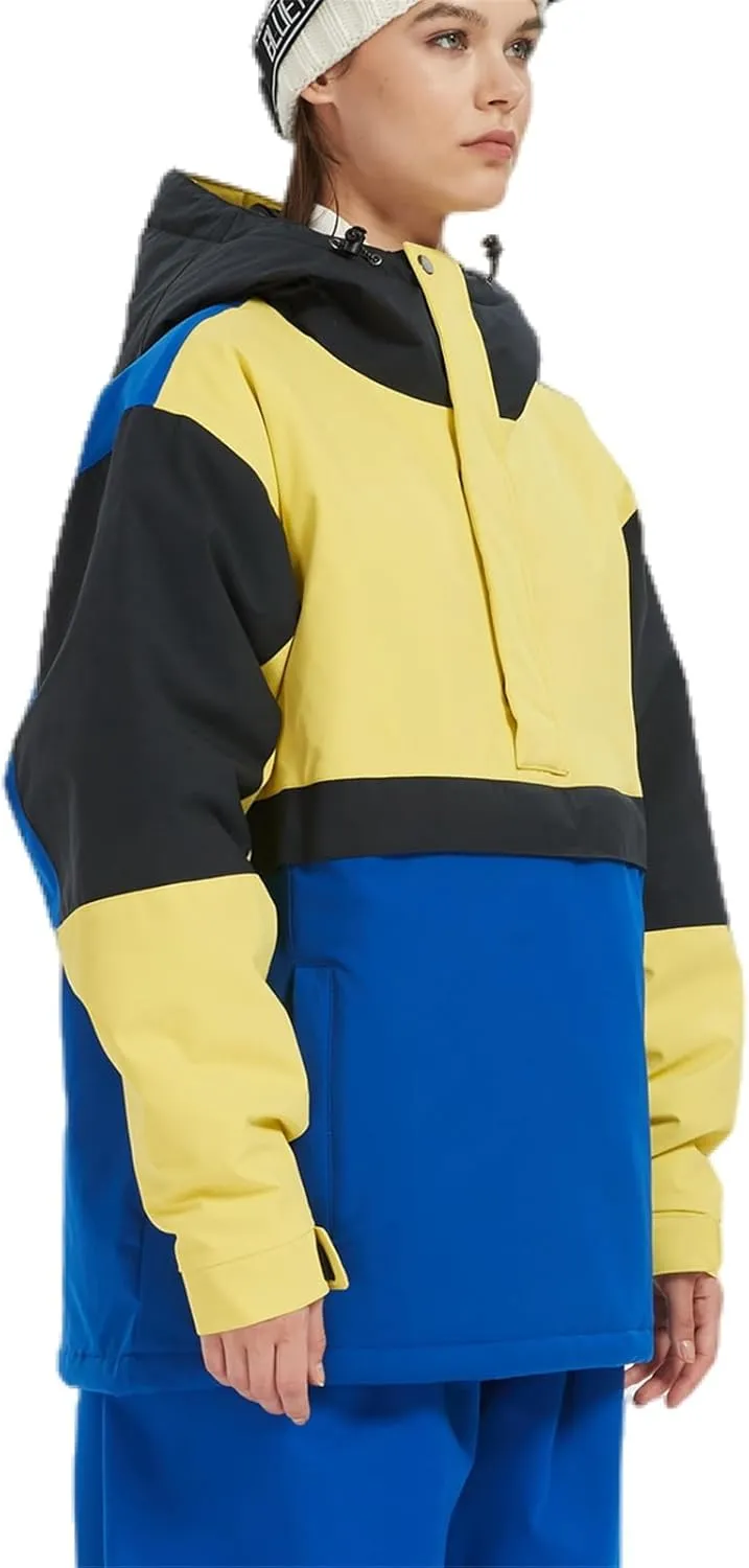 Womens Waterproof Ski Jacket Warm Winter Snow Coat Windbreaker Hooded Thick Snowboard Jacket