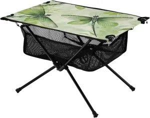 xigua Green Dragonfly Folding Camping Table,Portable Camp Table with Carry Bag Beach Table Folding Table for Picnic, Camp,Party,Travel225