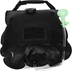 Yardwe Portable Solar Camping Shower Bag Versatile Outdoor Shower with Removable Hose Off Switchable for Hiking Beach Travel and More