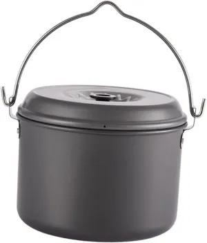 YARNOW Backpacking Gear 1pc Camping Pot Portable Cooking Pot Easy-Clean Non-Stick Outdoor Cooking Pot for Camping