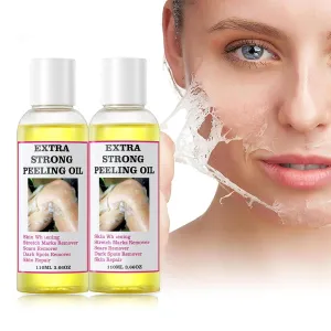 Yellow Peeling Oil - Exfoliating Body Oil for All Skin Types, Chemical Peel for Dark Skin - 3.66 Fl Oz, 110 ML
