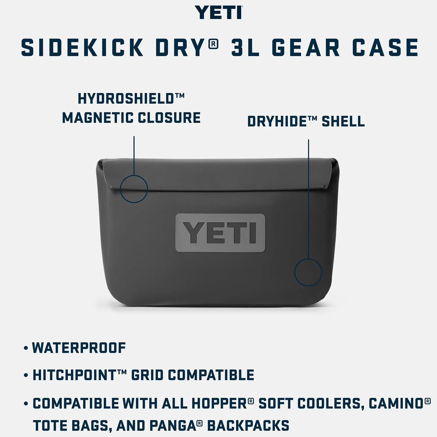 YETI Sidekick Dry Waterproof Gear Case and Bag Accessory