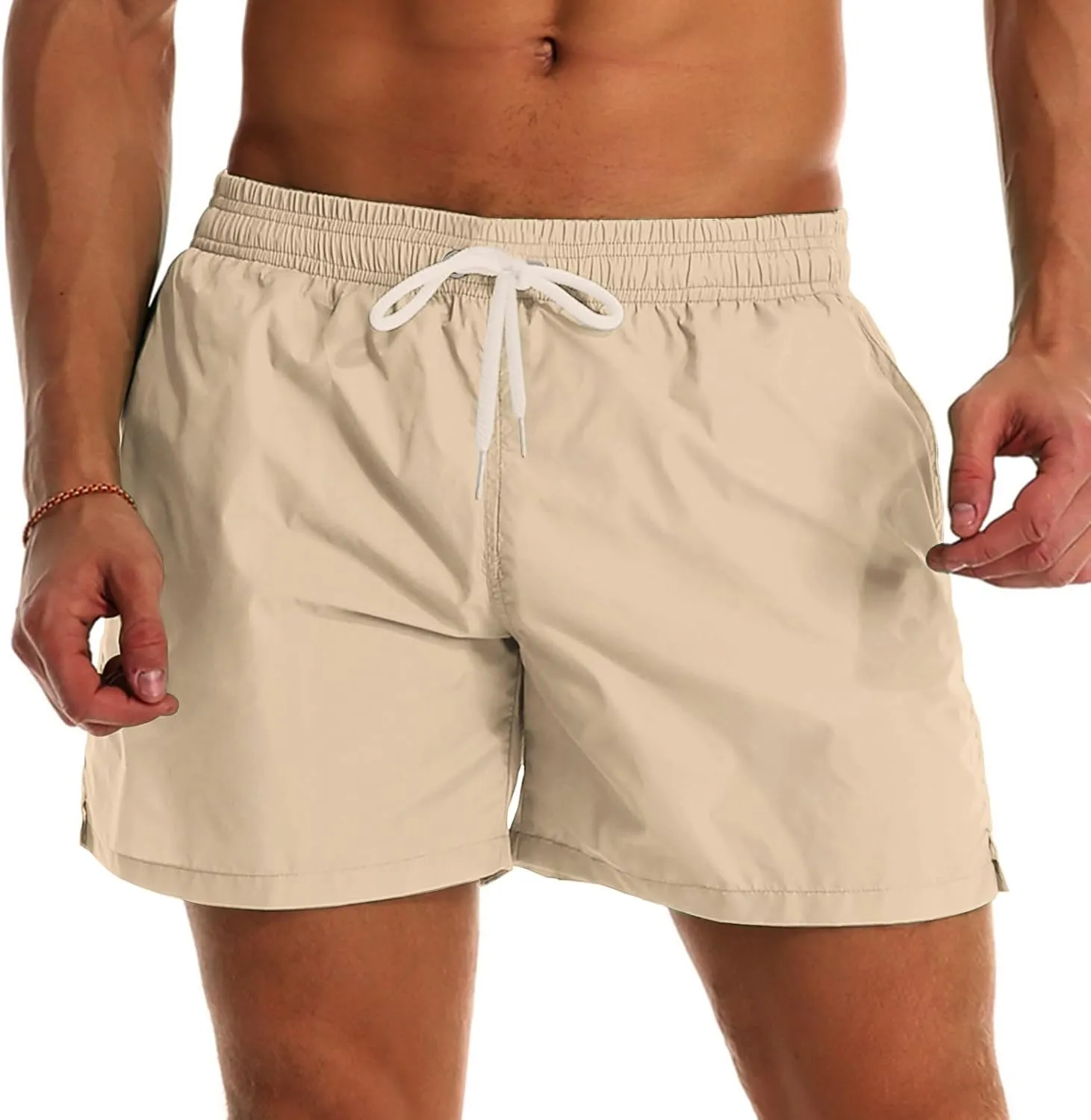 YnimioAOX Men's Swim Trunks Quick Dry Beach Shorts Swimwear Bathing Suit